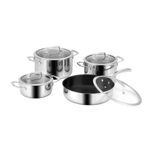 Bộ Nồi EUROSUN MC1801 - Luxury Inox 304 8 Món