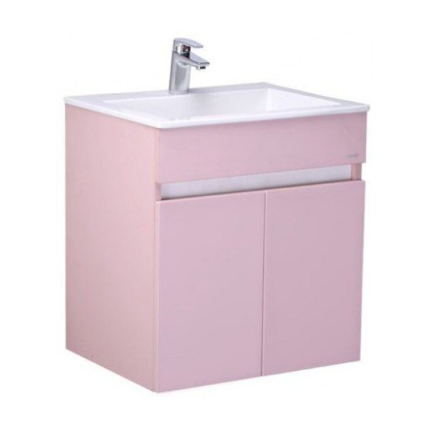 Bộ Tủ Cabinet CAESAR LF5017/EH05017APV Kèm Lavabo Màu Hồng