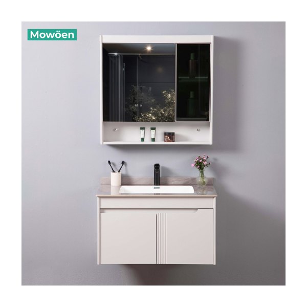 Bộ Tủ Lavabo Nhựa PVC MOWOEN MW2805-80 Treo Tường 800mm