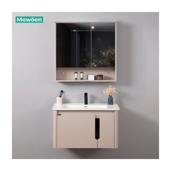 Bộ Tủ Lavabo Nhựa PVC MOWOEN MW2807-80 Treo Tường 800mm