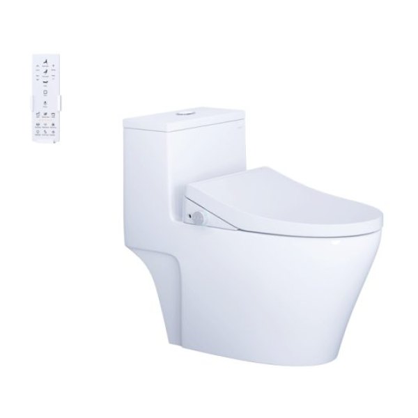 Bồn cầu 1 khối nắp điện tử Caesar C1356F/TAF512H