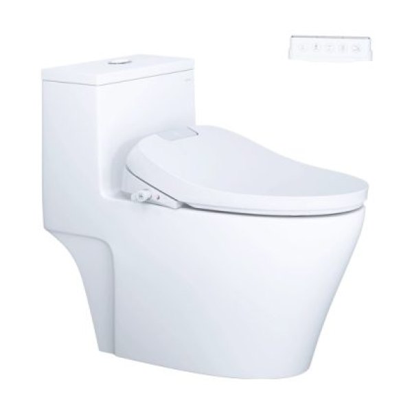 Bồn cầu 1 khối nắp điện tử Caesar C1356F/TAF610H