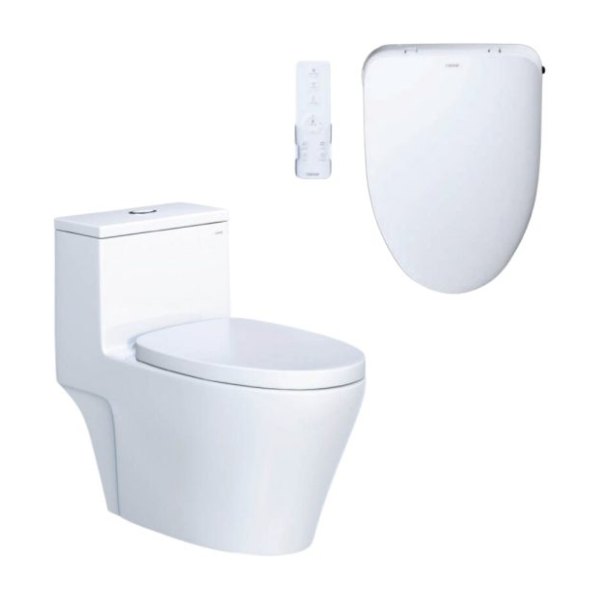 Bồn cầu 1 khối nắp điện tử Caesar C1356F/TAF710H