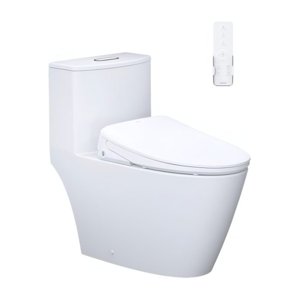 Bồn cầu 1 khối nắp điện tử Caesar C1363F/TAF710H