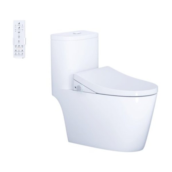 Bồn cầu 1 khối nắp điện tử Caesar C1364F/TAF512H
