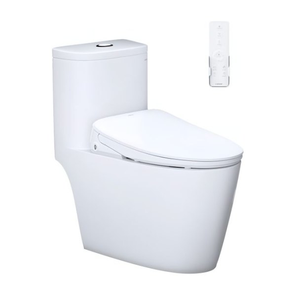 Bồn cầu 1 khối nắp điện tử Caesar C1364F/TAF710H