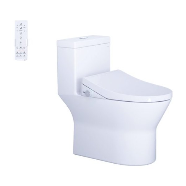 Bồn cầu 1 khối nắp điện tử Caesar C1374F/TAF512H