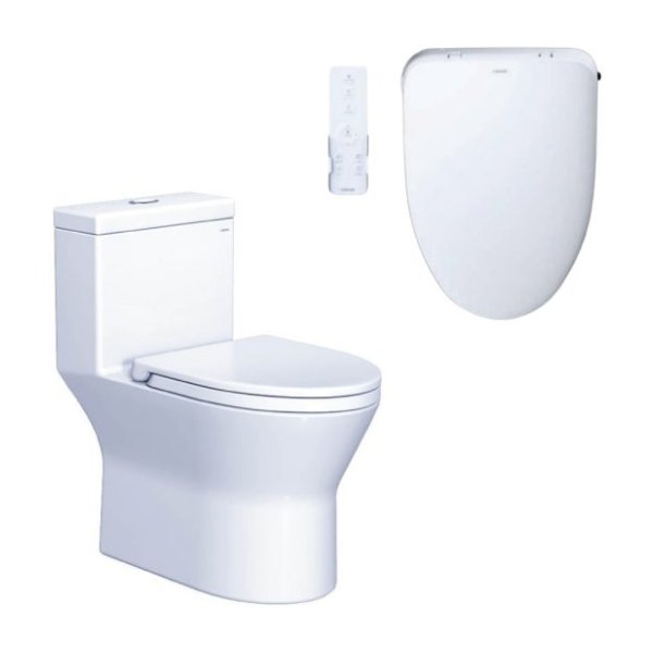 Bồn cầu 1 khối nắp điện tử Caesar C1374F/TAF710H