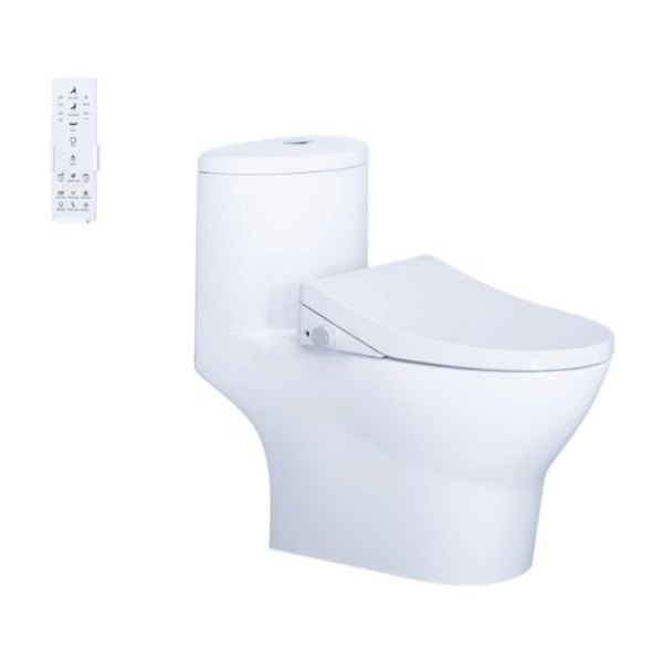 Bồn cầu 1 khối nắp điện tử Caesar C1375F/TAF512H