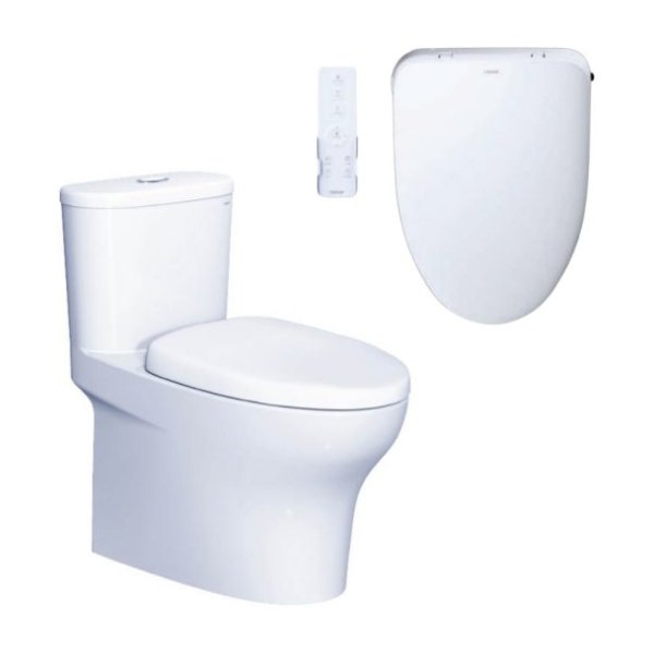 Bồn cầu 1 khối nắp điện tử Caesar C1394F/TAF710H