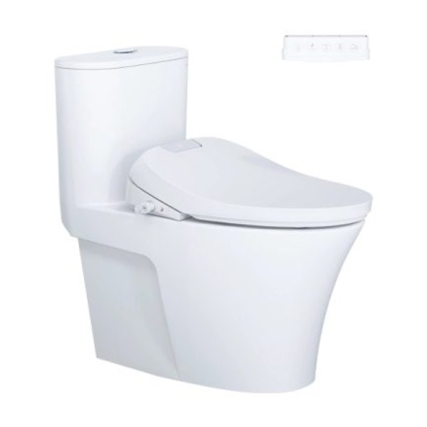 Bồn cầu 1 khối nắp điện tử Caesar C1395F/TAF610H