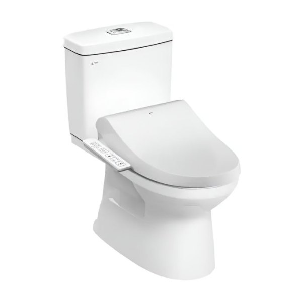 Bồn cầu 2 khối kết hợp nắp rửa điện tử C-504A/CW-H17VN