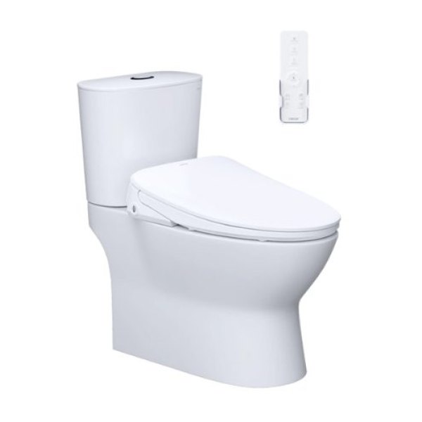 Bồn cầu 2 khối nắp điện tử Caesar CD1320/TAF710H