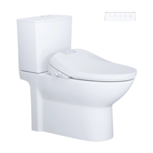 Bồn cầu 2 khối nắp điện tử Caesar CD1340/TAF610H