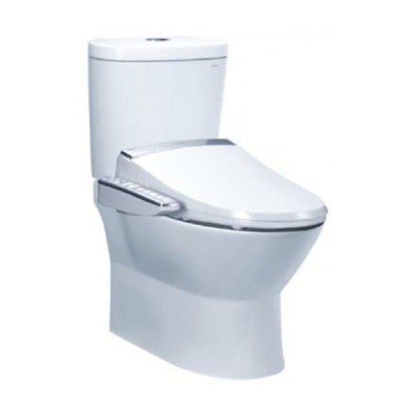 Bồn Cầu CAESAR CD1320/TAF200H 2 Khối Nắp Điện Tử