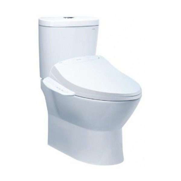 Bồn Cầu CAESAR CD1320/TAF400H 2 Khối Nắp Điện Tử