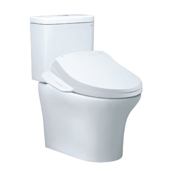 Bồn Cầu CAESAR CD1341/TAF400H 2 Khối Nắp Điện Tử