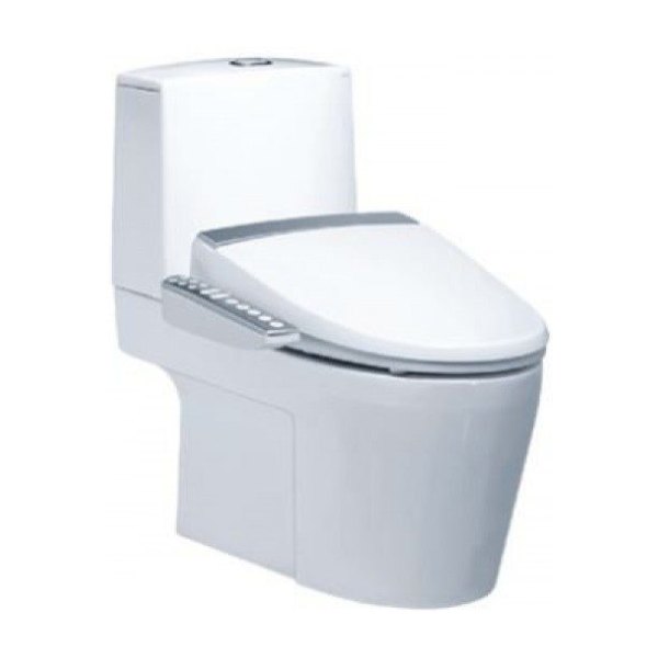 Bồn Cầu CAESAR CD1345/TAF200H 2 Khối Nắp Điện Tử