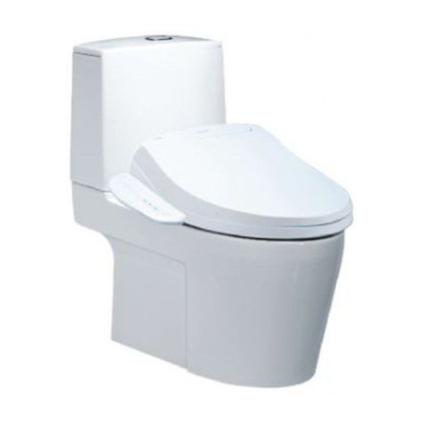 Bồn Cầu CAESAR CD1345/TAF400H 2 Khối Nắp Điện Tử