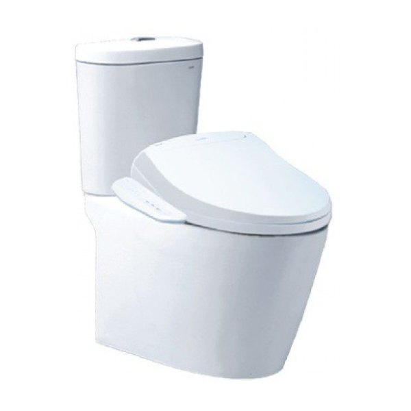 Bồn Cầu CAESAR CD1348/TAF400H 2 Khối Nắp Điện Tử