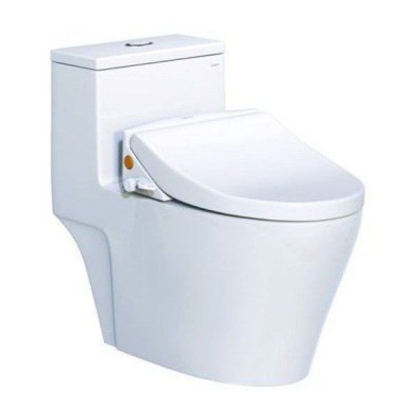Bồn Cầu CAESAR CD1356/TAF050 1 Khối Nắp Rửa Cơ
