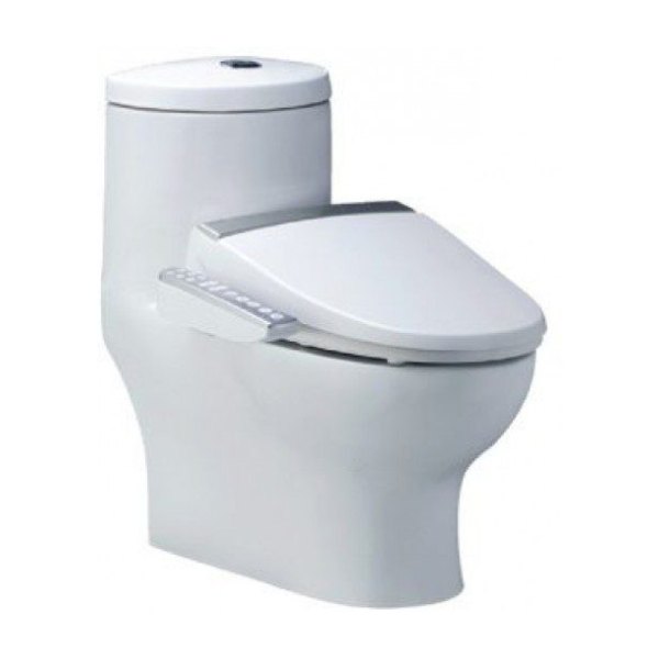 Bồn Cầu CAESAR CD1375/TAF200H 1 Khối Nắp Điện Tử