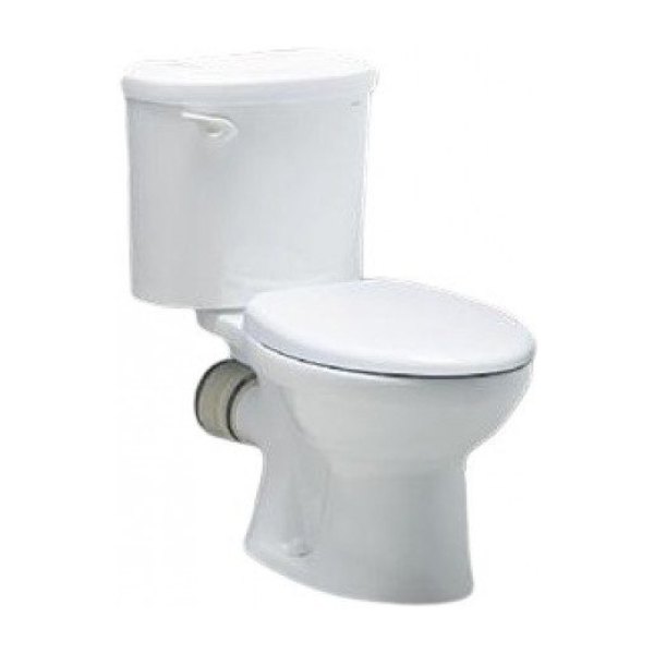 Bồn Cầu CAESAR CPT1332 2 Khối Thoát Ngang