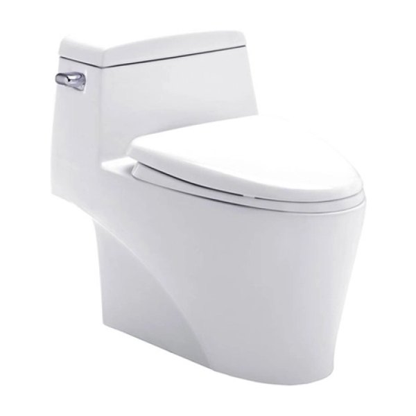 Bồn Cầu COTTO C10527 1 Khối Nắp Êm Xả Gạt
