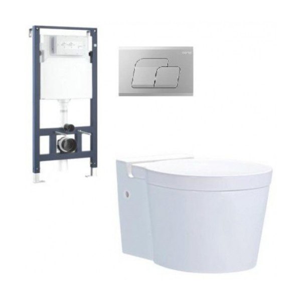 Bồn Cầu COTTO SC198817(F) Treo Tường Nắp Êm