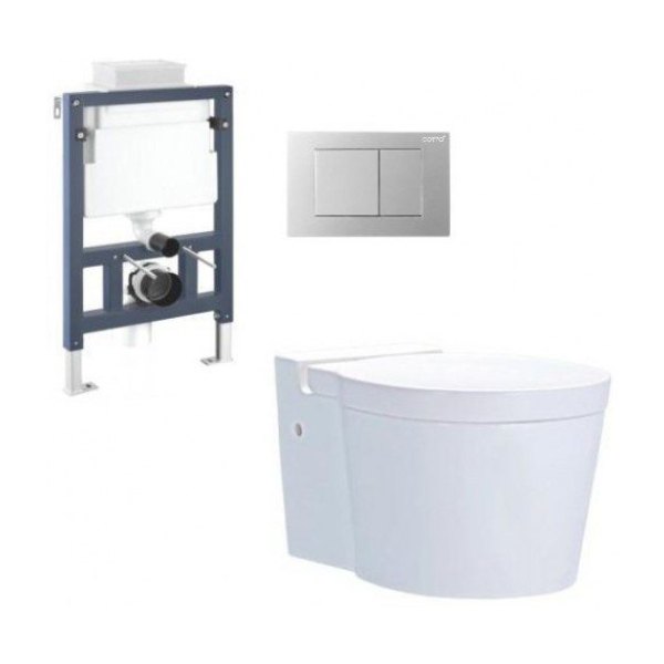 Bồn Cầu COTTO SC198817(T) Treo Tường Nắp Êm