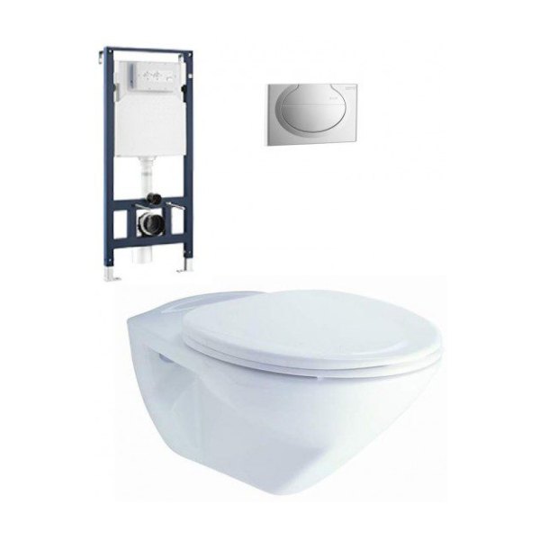 Bồn Cầu COTTO SC199(F) Treo Tường Nắp Êm