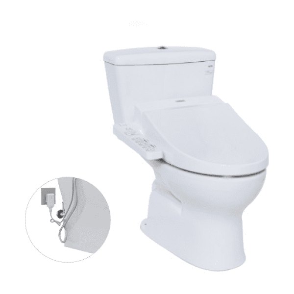 Bồn Cầu Điện Tử TOTO CS300DRW7#W Kèm Nắp Rửa Điện Tử WASHLET Dòng C2 - TCF6631A (220V)