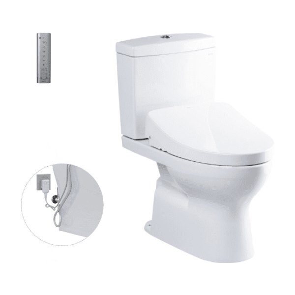Bồn Cầu Điện Tử TOTO CS320PDRW11#W Kèm Nắp Rửa Điện Tử WASHLET Dòng S7 - TCF4911Z (220V)
