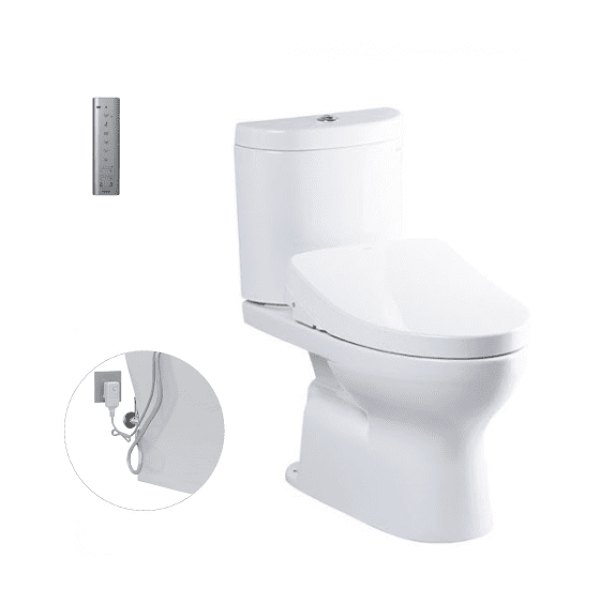 Bồn Cầu Điện Tử TOTO CS325DRW11#W Kèm Nắp Rửa Điện Tử WASHLET Dòng S7 - TCF4911Z (220V)
