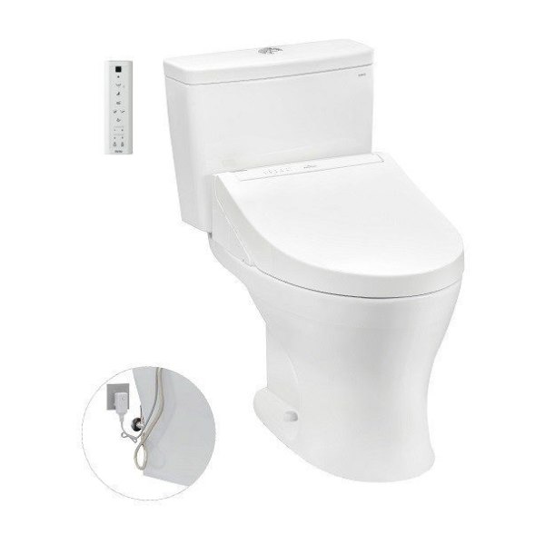 Bồn Cầu Điện Tử TOTO CS735DW14#XW Kèm Nắp Rửa Điện Tử WASHLET Dòng C5 - TCF24410AAA (220V)