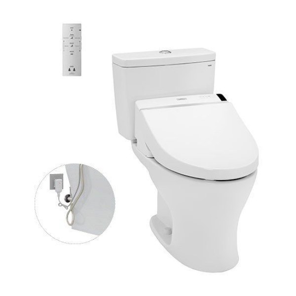 Bồn Cầu Điện Tử TOTO CS735DW6#XW Kèm Nắp Rửa Điện Tử WASHLET Dòng C5 - TCF6531Z (220V)
