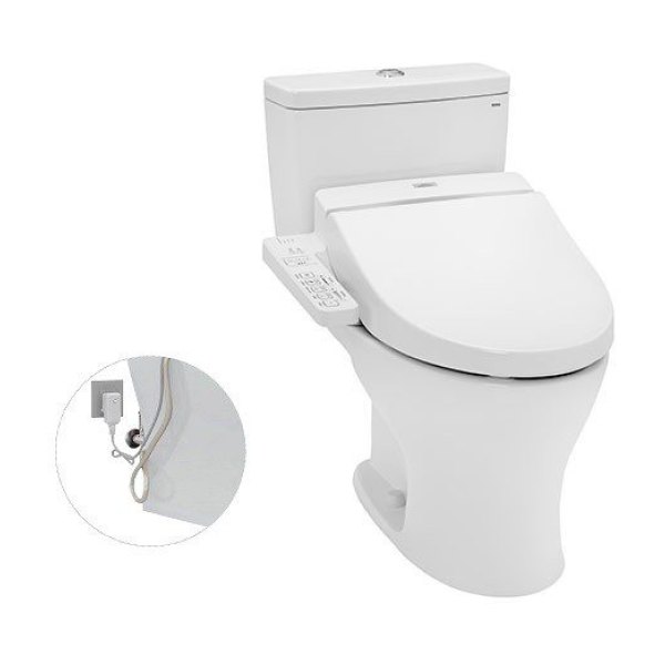 Bồn Cầu Điện Tử TOTO CS735DW7#XW Kèm Nắp Rửa Điện Tử WASHLET Dòng C2 - TCF6631A (220V)