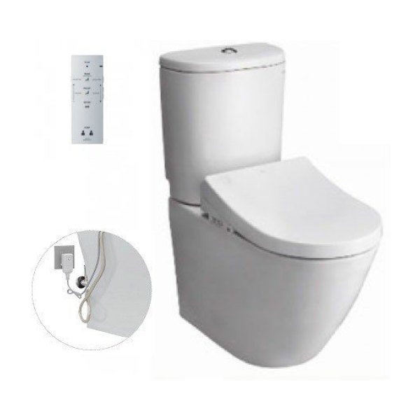 Bồn Cầu Điện Tử TOTO CS761DW5#XW Kèm Nắp Rửa Điện Tử WASHLET Dòng S7 - TCF4732A (220V)