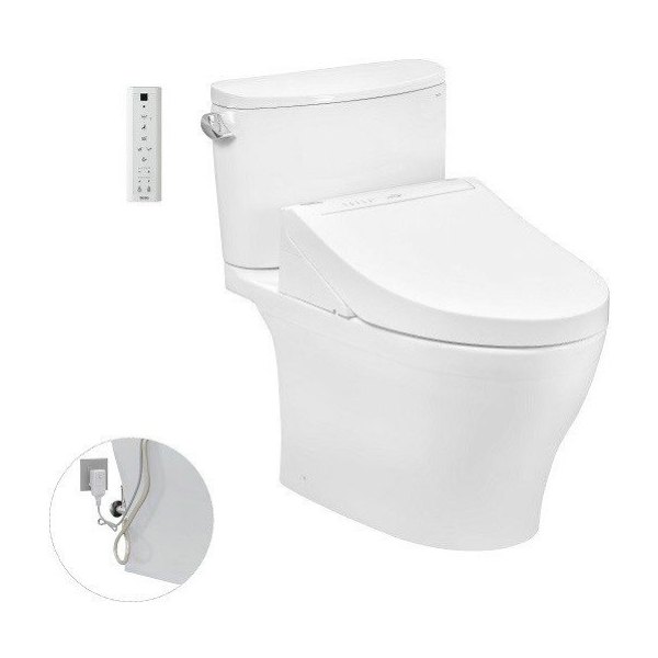 Bồn Cầu Điện Tử TOTO CS767RW14#XW Kèm Nắp Rửa Điện Tử WASHLET Dòng C5 - TCF24410AAA (220V)