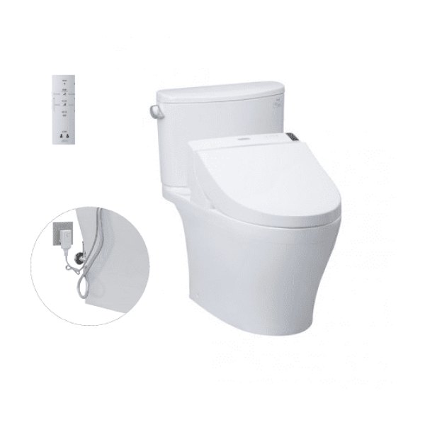 Bồn Cầu Điện Tử TOTO CS767RW6#XW Kèm Nắp Rửa Điện Tử WASHLET Dòng C5 - TCF6531Z (220V)