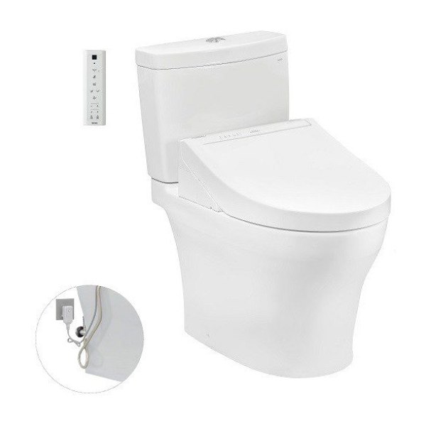 Bồn Cầu Điện Tử TOTO CS769DRW14#XW Kèm Nắp Rửa Điện Tử WASHLET Dòng C5 - TCF24410AAA (220V)