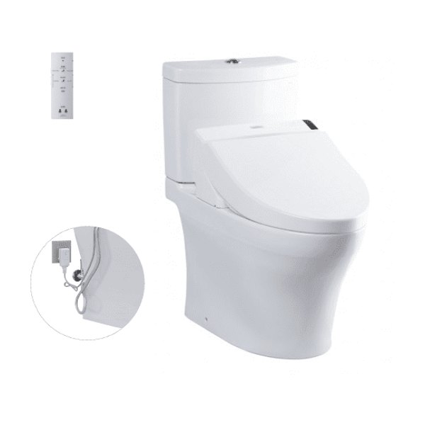 Bồn Cầu Điện Tử TOTO CS769DRW6#XW Kèm Nắp Rửa Điện Tử WASHLET Dòng C5 - TCF6531Z (220V)