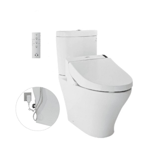 Bồn Cầu Điện Tử TOTO CS818DW6#XW Kèm Nắp Rửa Điện Tử WASHLET Dòng C5 - TCF6531Z (220V)