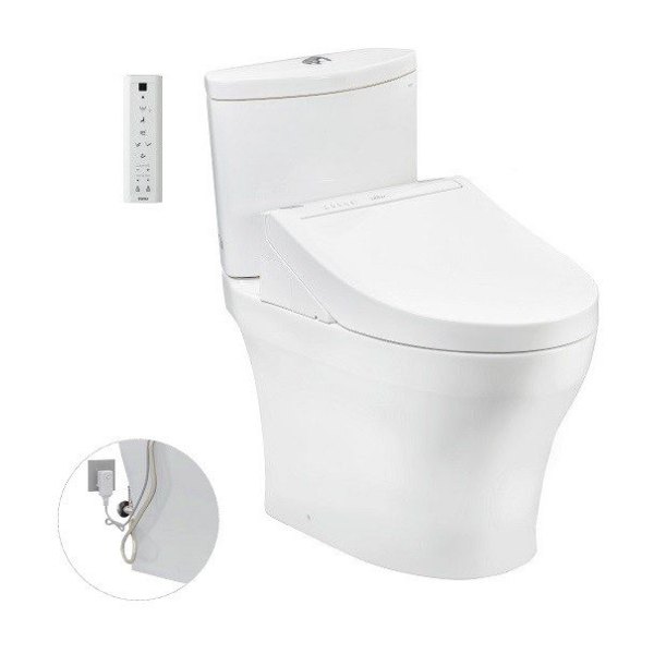 Bồn Cầu Điện Tử TOTO CS838DW14#XW Kèm Nắp Rửa Điện Tử WASHLET Dòng C5 - TCF24410AAA (220V)