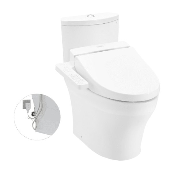 Bồn Cầu Điện Tử TOTO CS838DW7#XW Kèm Nắp Rửa Điện Tử WASHLET Dòng C2 - TCF6631A (220V)