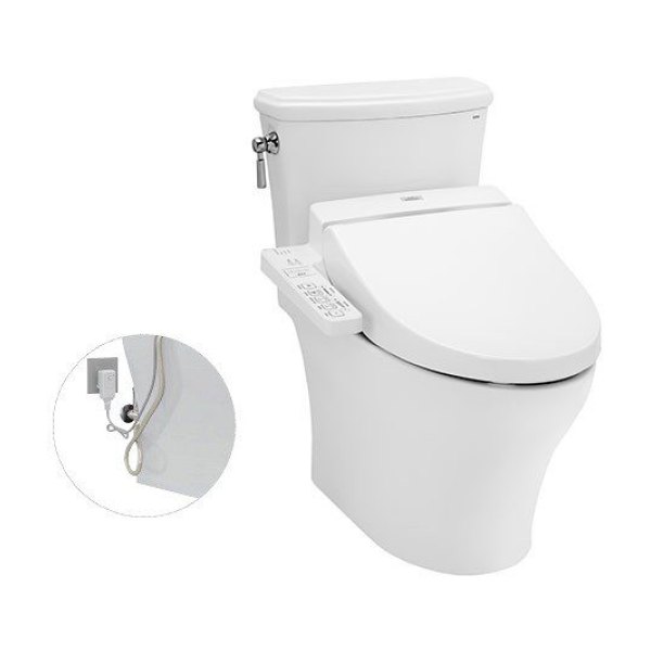 Bồn Cầu Điện Tử TOTO CS986GW7#XW Kèm Nắp Rửa Điện Tử WASHLET Dòng C2 - TCF6631A (220V)