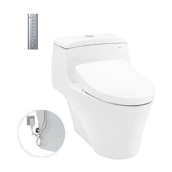 Bồn Cầu Điện Tử TOTO CW823RAW11#W/T53P100VR Kèm Nắp Rửa Điện Tử WASHLET Dòng S7 - TCF4911Z (220V)