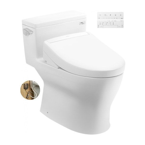 Bồn Cầu Điện Tử TOTO MS188VKW25/T53P100VR Nắp Washlet TCF34461GAA S5