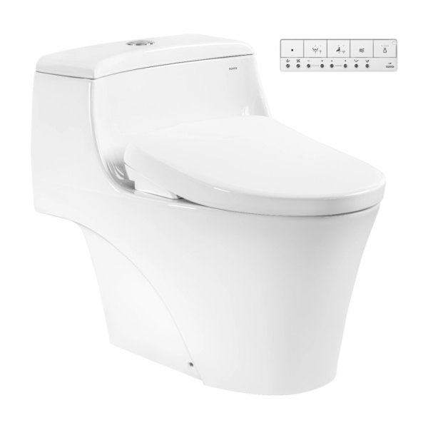 Bồn Cầu Điện Tử TOTO MS823CDRW23 Nắp Washlet TCF47360GAA S7 Giấu Dây