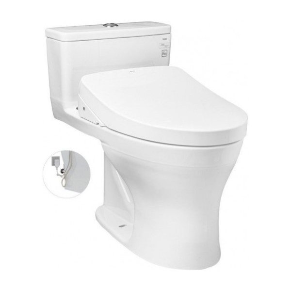 Bồn Cầu Điện Tử TOTO MS855DW11#XW Kèm Nắp Rửa Điện Tử WASHLET Dòng S7 - TCF4911Z (220V)